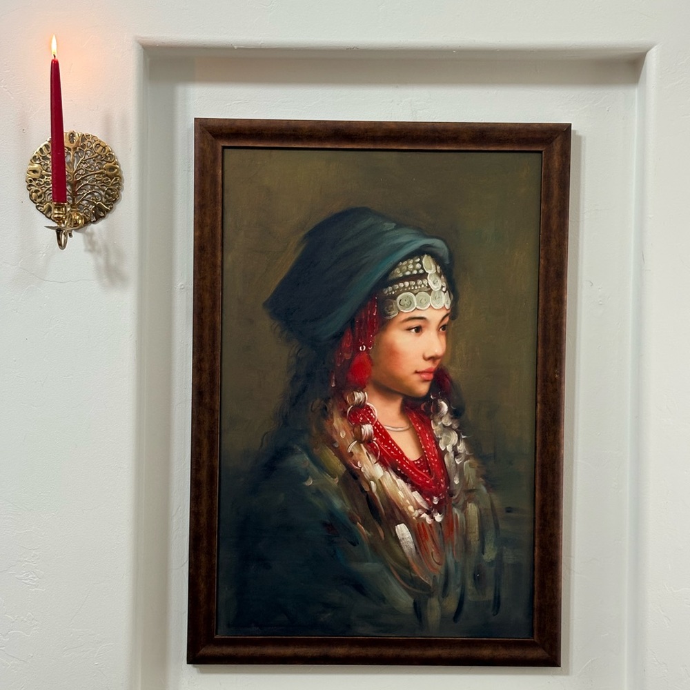 Vintage Brass Candle  Sconce